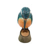 Vogelbeeldje IJsvogel – Handgesneden Houten Decoratievogel | DecoBird Wildlife Garden – foto 4
