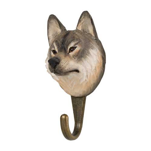 Kledinghaak Wolf – Decoratieve Houten Wandhaak | Wildlife Garden – foto 6