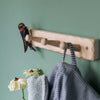 Wildlife Garden - porte-manteau en forme d'hirondelle rustique 