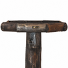 Grote houten vogelvoedertafel 122 cm – Rustiek donker hout