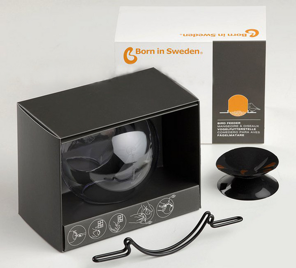 Mangeoire pour fenêtre BirdFeeder – Mangeoire pour fenêtre transparente (15 x 10 x 15 cm)