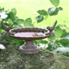 Bain d'oiseaux en fonte sur pied hauteur 13,1cm