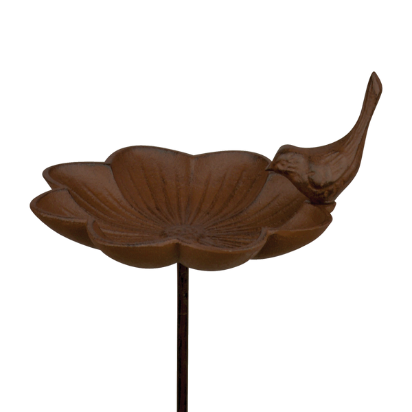 Bain d'oiseau en fonte sur broche grand