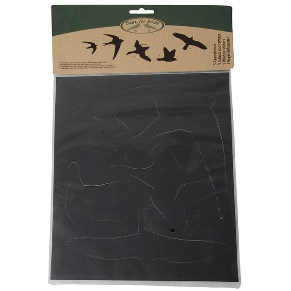 Esschert Design - Autocollants oiseaux noir 5 pièces