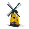 Vogelhuis gele poldermolen met wiek