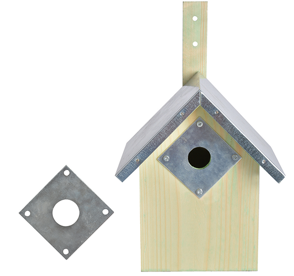 Beschermplaat Invliegopening Nestkast Pimpelmees Ø27mm | Esschert Design – foto 2