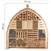 Hôtel à insectes XXL – hôtel pour abeilles, papillons, chrysopes et coccinelles 
