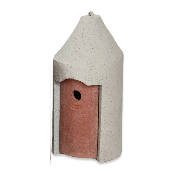 Vrijhangende mezenkast 2M wit van houtbeton – kat- en marterbestendig – Schwegler