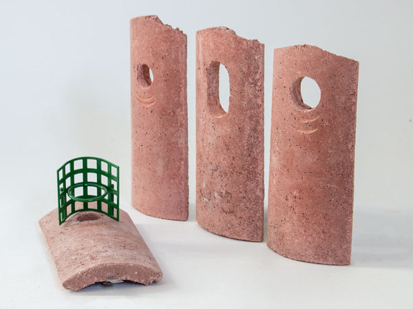 Mezenkast 1B groen van houtbeton – nestkast voor koolmees en pimpelmees – foto 3
