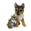 Chiot berger allemand avec chaton