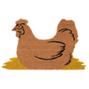 Paillasson coco poulet
